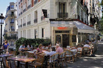 France, Paris (75), rue Caulaincourt, restaurant Chez Ginette