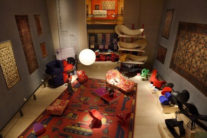 France, Rhône (69), Lyon, site historique classé Patrimoine Mondial de l'UNESCO, musée des Tissus et des Arts décoratifs, salle de l'Art du tapis