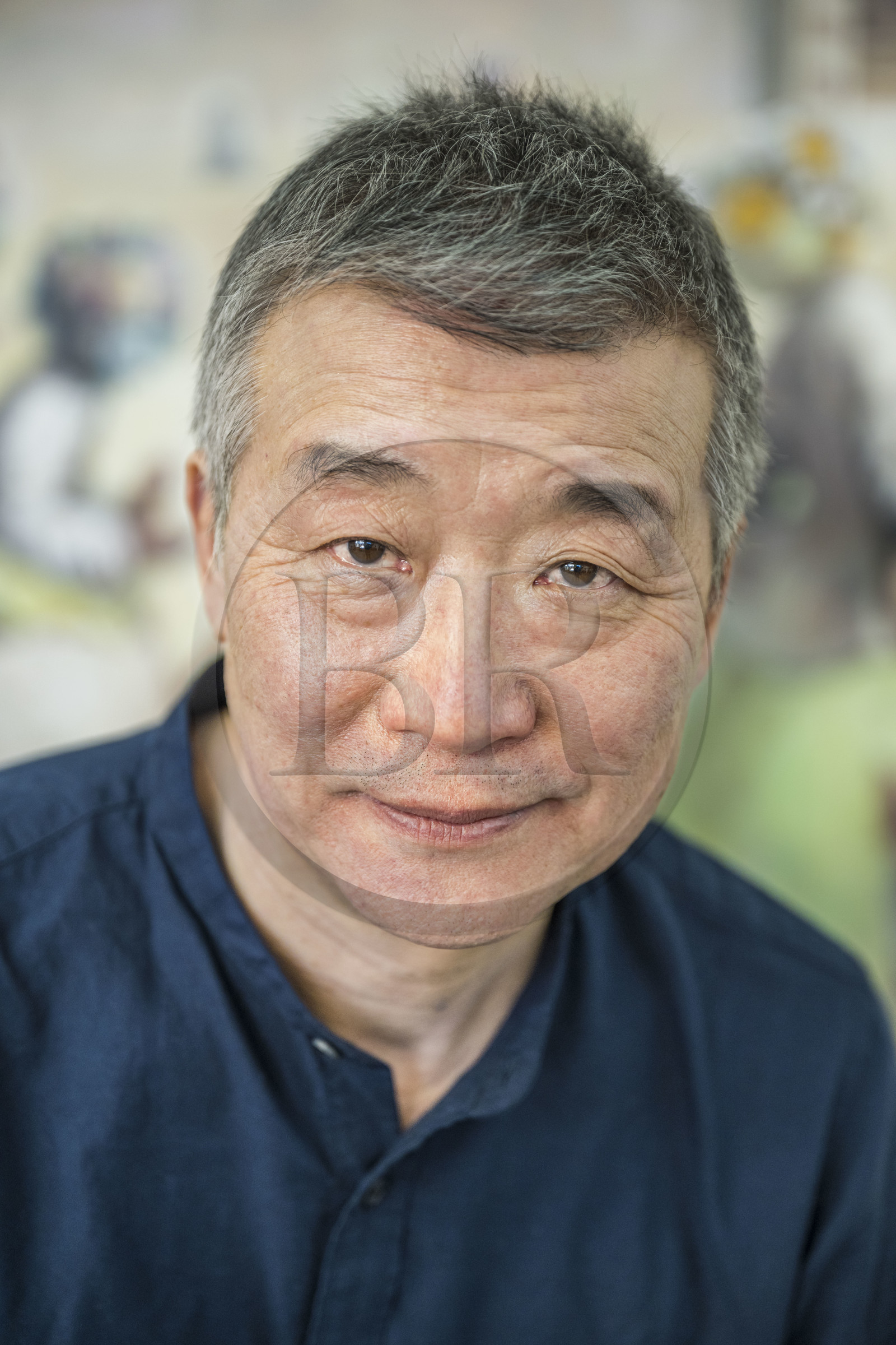 France, the painter Xiao Fan Ru in his workshop in Les Lilas near Paris