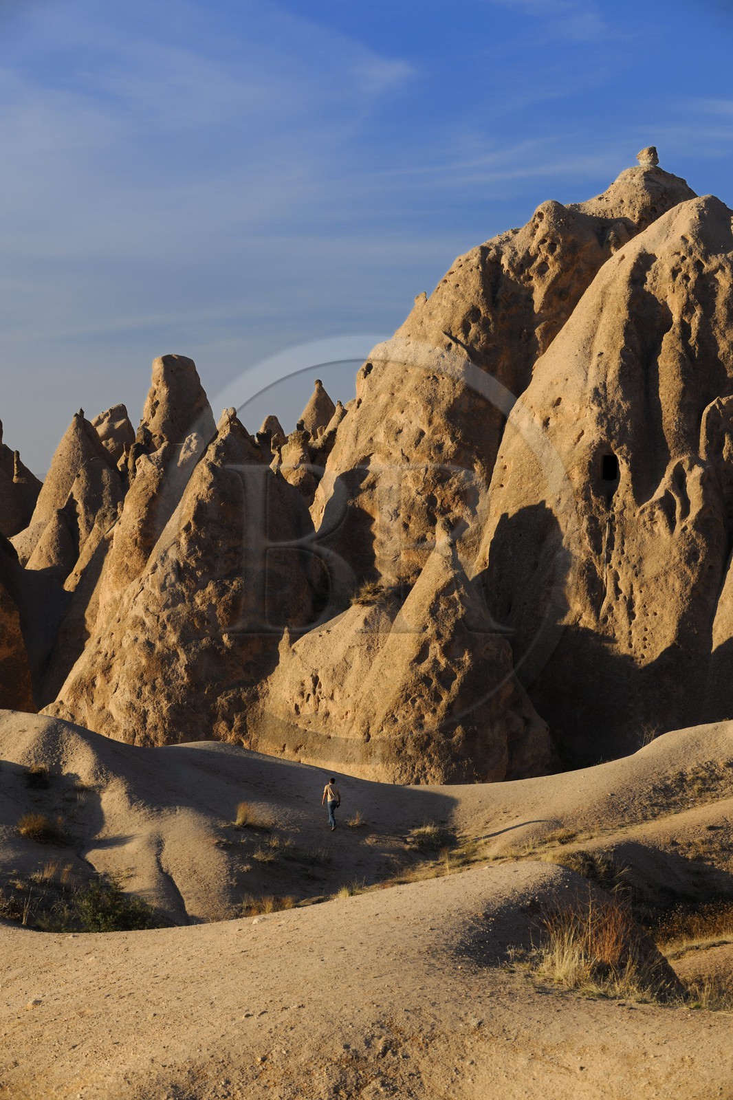 Turquie, Anatolie Centrale, province de Nevsehir, Cappadoce classée Patrimoine Mondial de l'UNESCO, paysage d'érosion et cheminées de fées entre Ürgüp et Avanos à Devrent Deresi