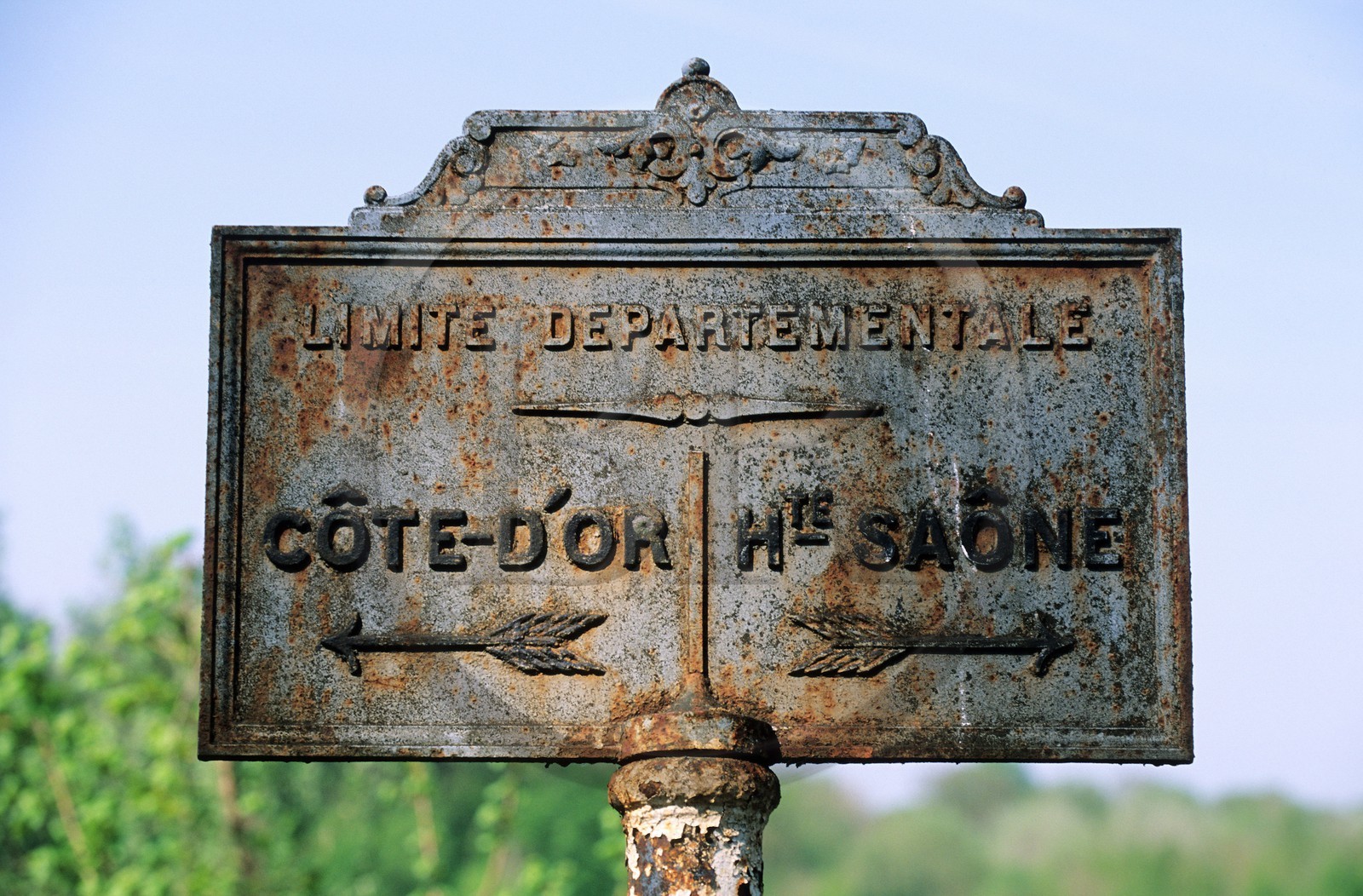 France, Cote d'Or, border of the department between Cote d'Or and la Haute Saone