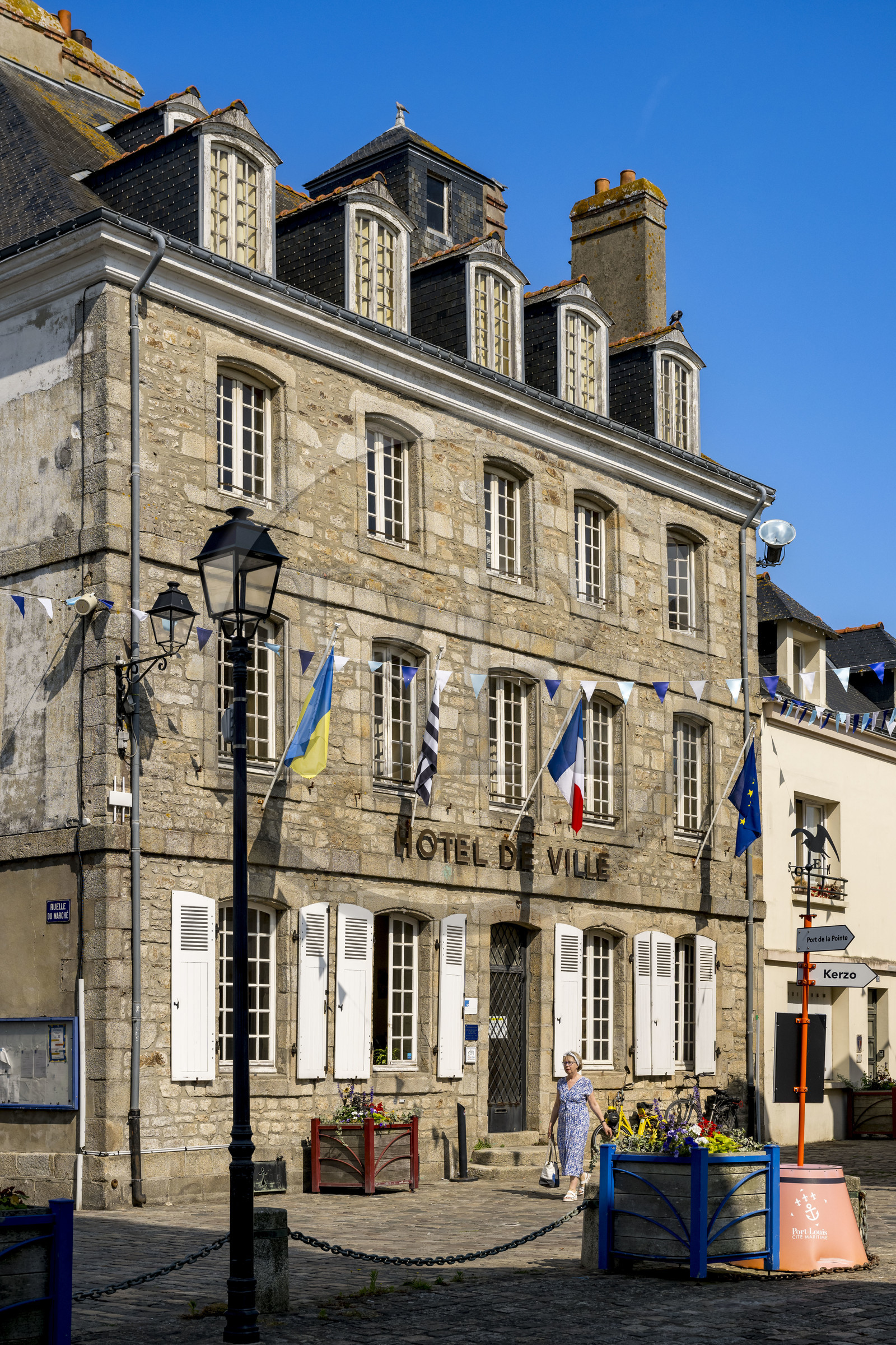 France, Morbihan (56), Port-Louis, l'Hotel de ville