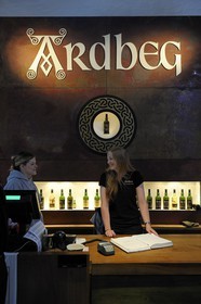 United Kingdom, Scotland, Inner Hebrides, Islay Island, Port Ellen, Ardbeg Scotch whisky distillery, the home visitors