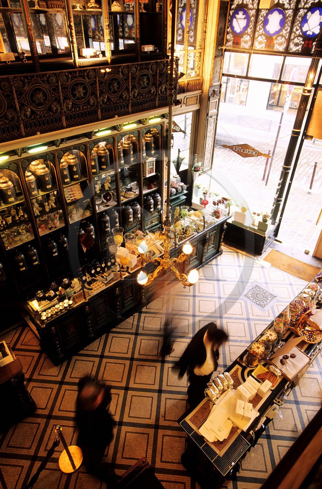 France, Nord, Lille, old town, inside the famous Meert cake shop (Esquermoise street)