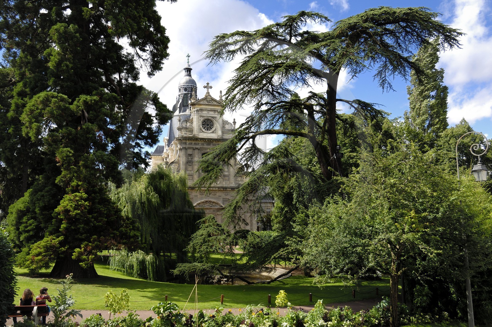 France, Loir et Cher (41), Blois, église Saint-Vincent, ancienne chapelle des Jesuites et ses décors peints