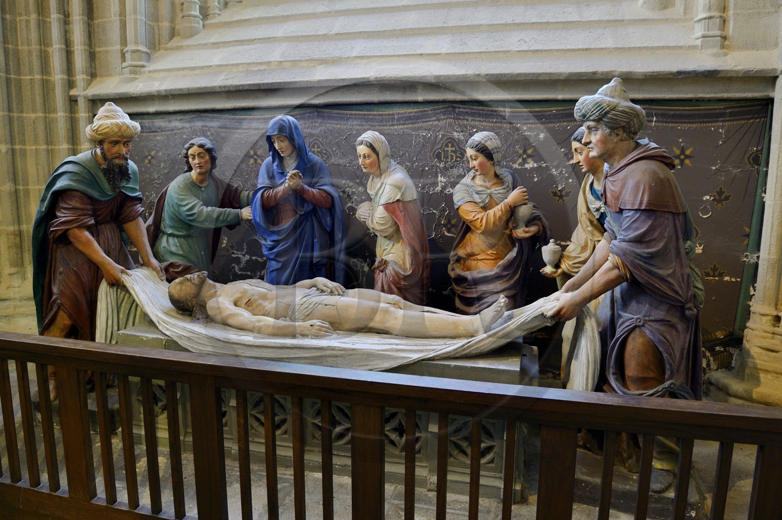 France, Finistere, Quimper, St Corentin Cathedral, Entombment