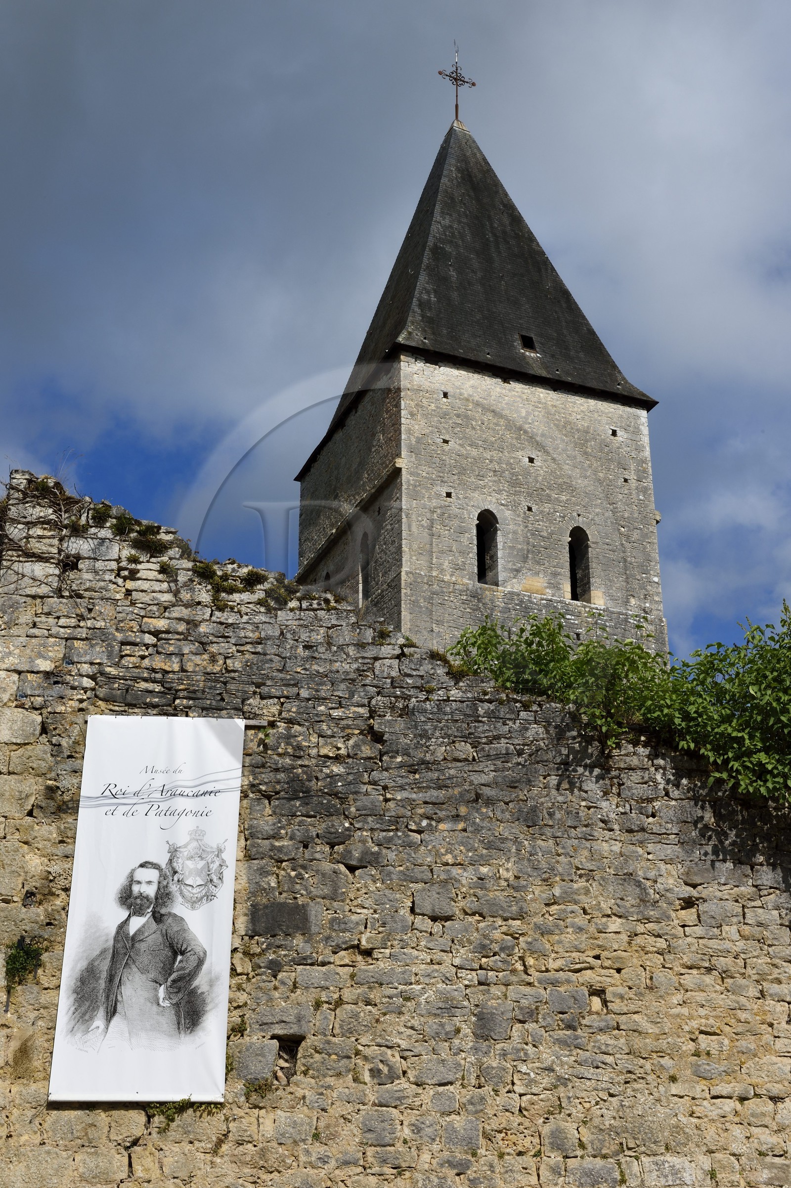 France, Dordogne (24), Périgord Noir, vallée de l'Auvézère, Tourtoirac, église de l'ancienne abbaye Saint-Pierre-ès-Liens