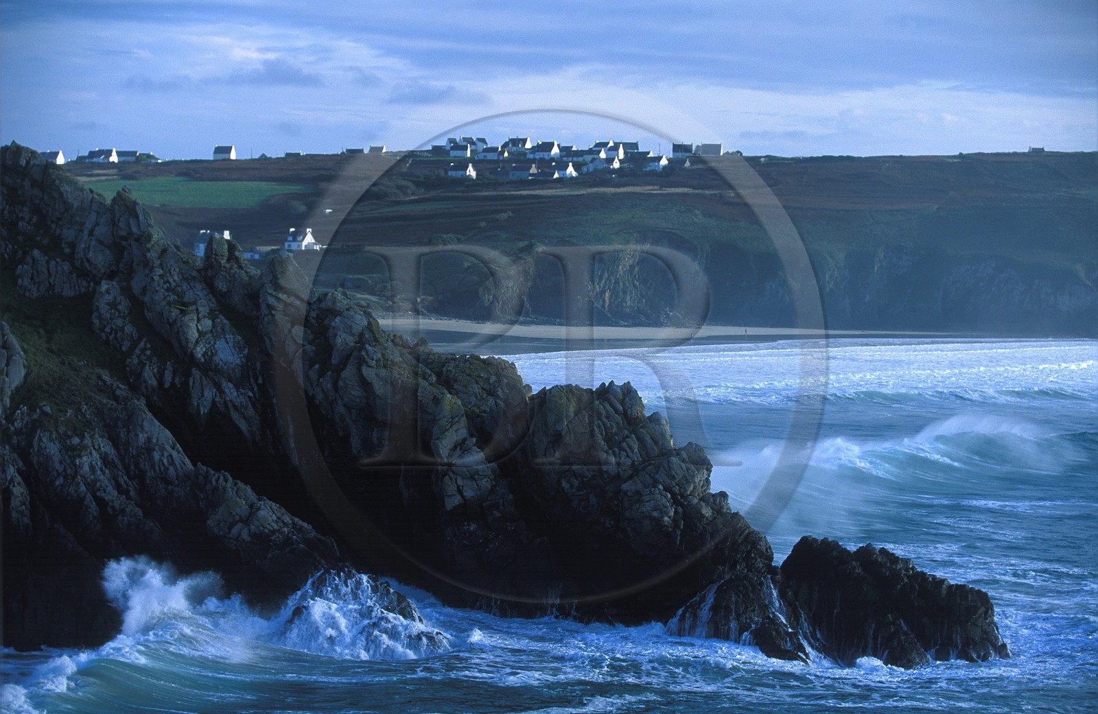 France, Finistere, the Baie des Trepasses (Dead men's Bay) area of Pointe du Raz (Raz headland)