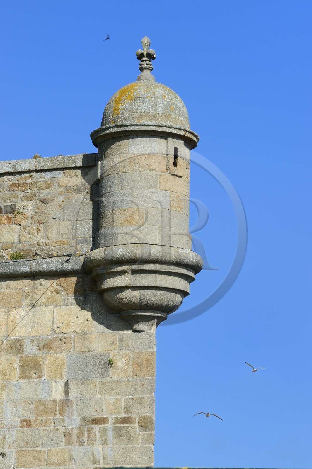 France, Ille-et-Vilaine, cote d'emeraude (Emerald Coast), Saint Malo, watchtower of the ramparts