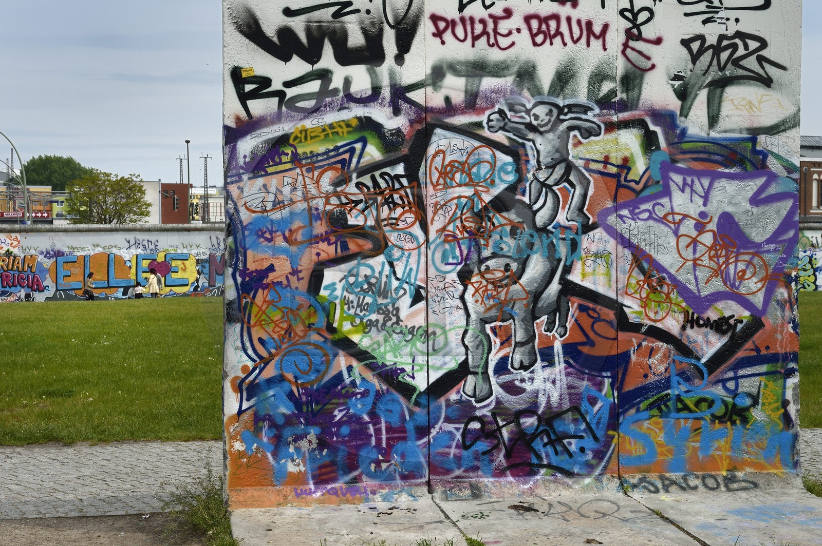 Allemagne, Berlin, Friedrichshain-Kreuzberg, East Side Gallery, le mur