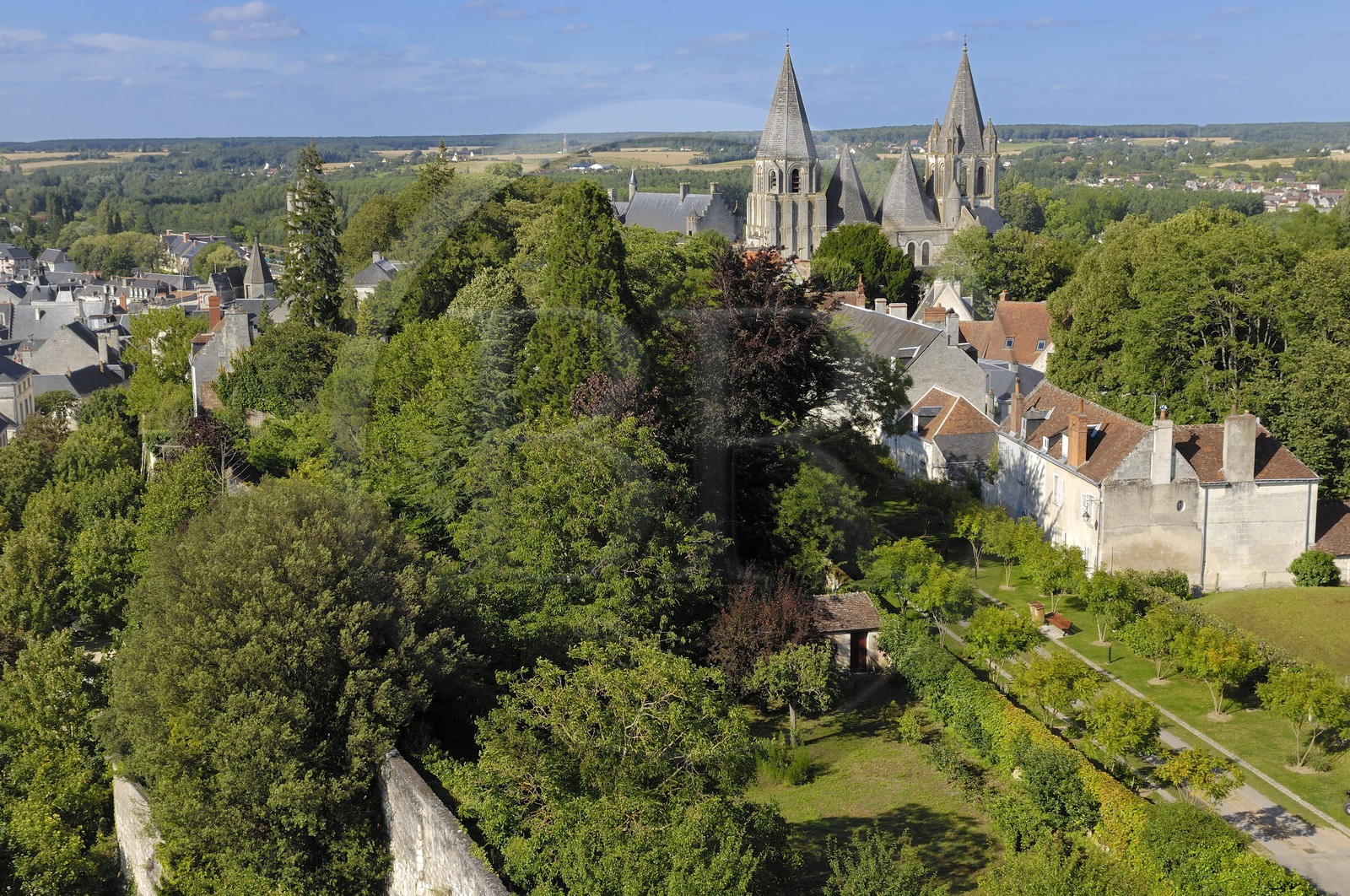 France, Indre-et-Loire (37), Loches, la collégiale Saint-Ours