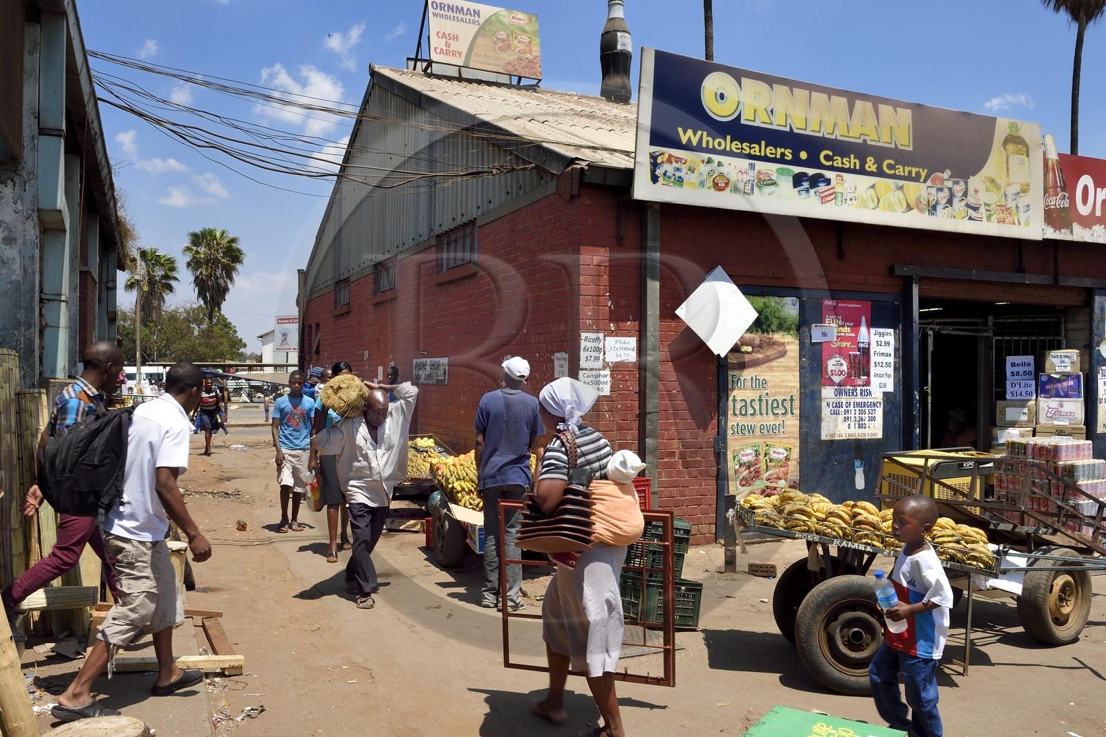 Zimbabwe, Harare, marché de Mbare