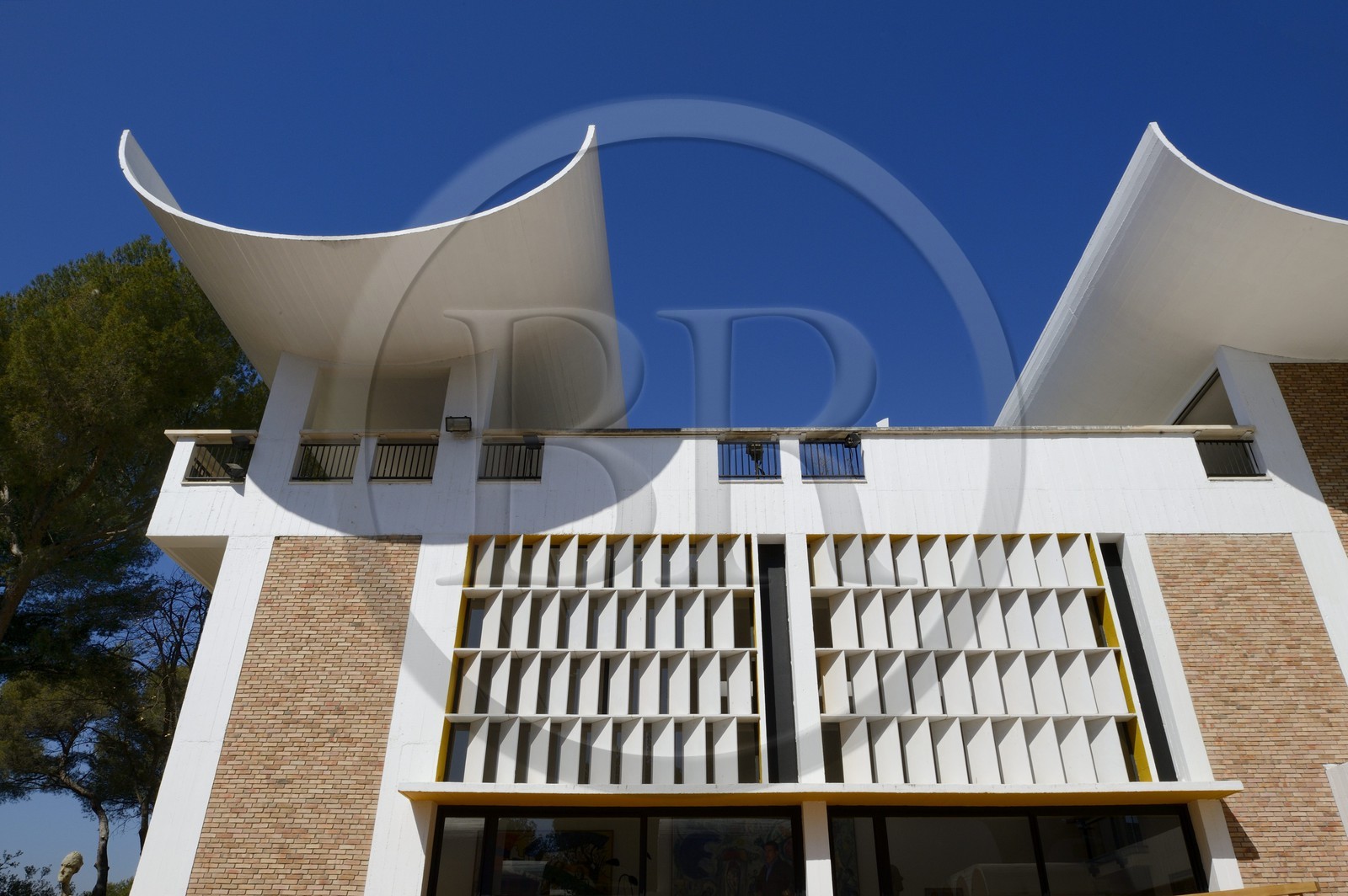 France, Alpes Maritimes, St Paul de Vence, Fondation Maeght by the architect Josep Lluis Sert, a museum of contemporary art