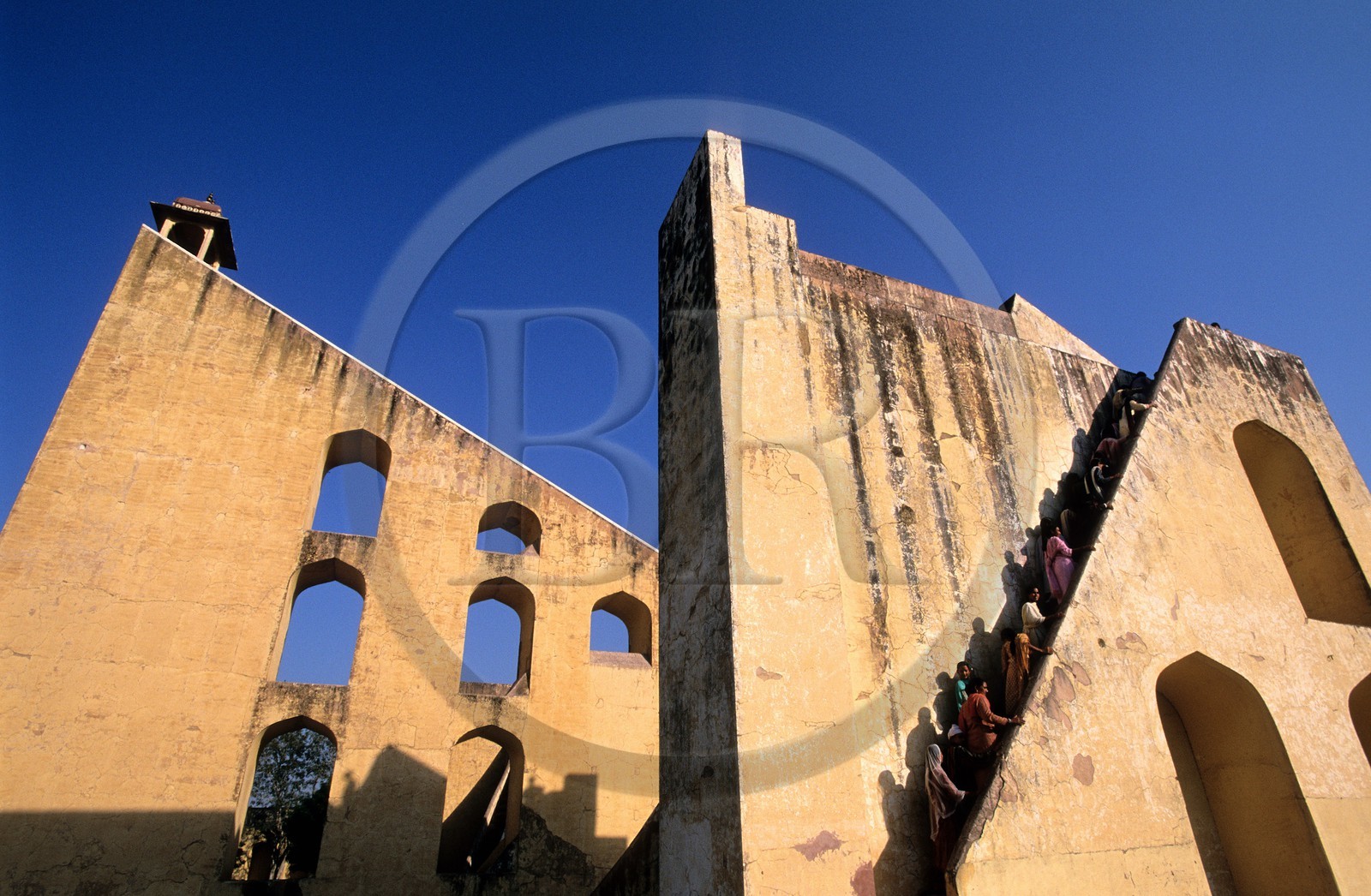 India, Rajasthan State, Jaipur, Yantra Mandir or Jantar Mantar astronomical observatory built in 1727, listed as World Heritage by UNESCO