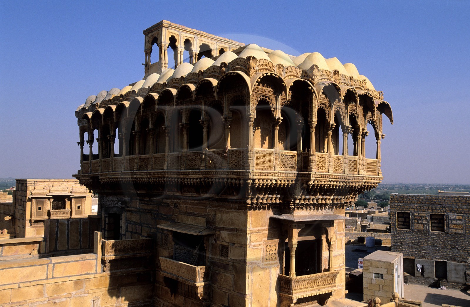 Inde, état du Rajasthan, Jaisalmer, ville basse, Salim Singh ki haveli