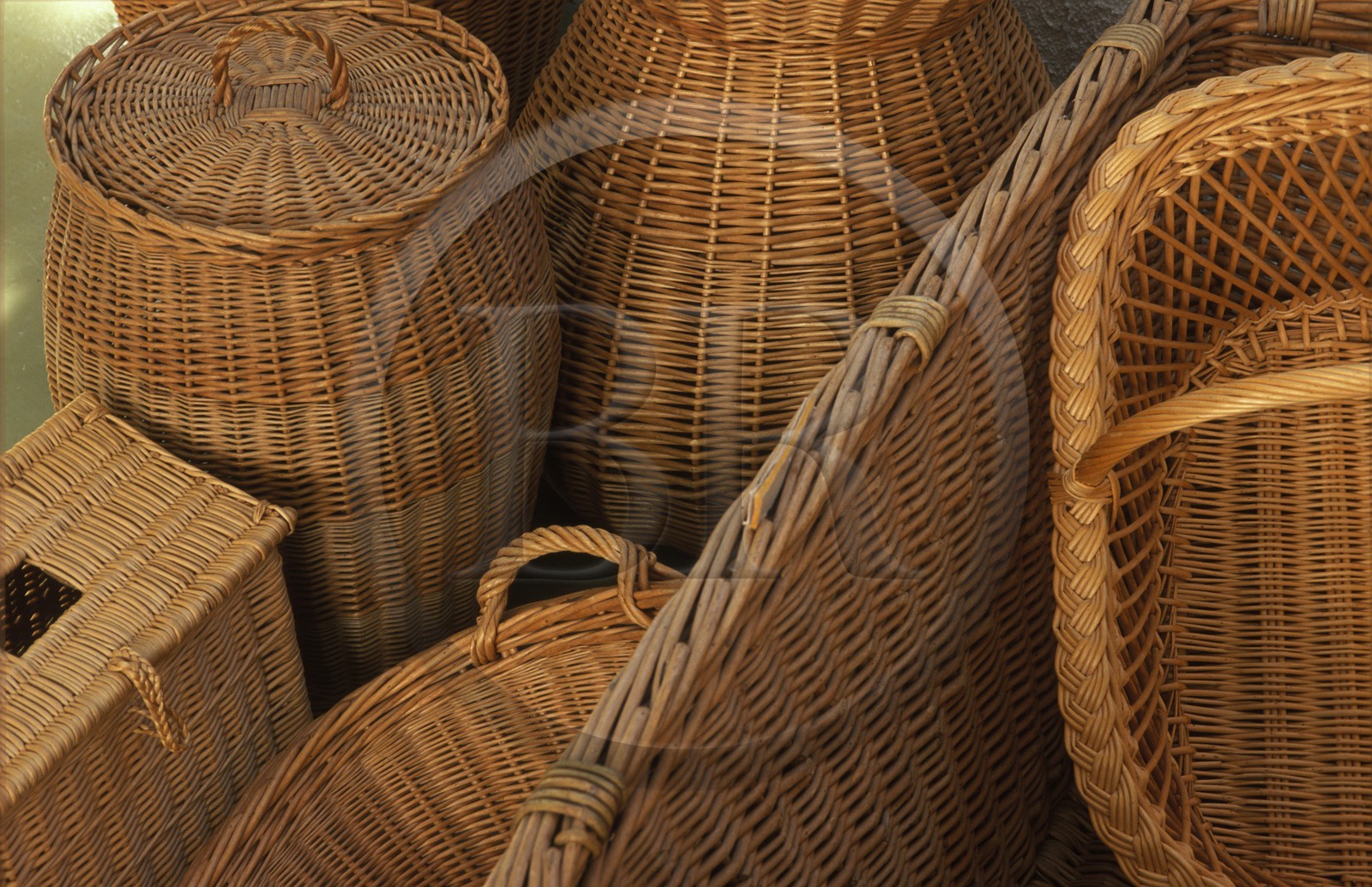 France, Haute Marne, Fayl Billot, wicker baskets at the national school of basket making