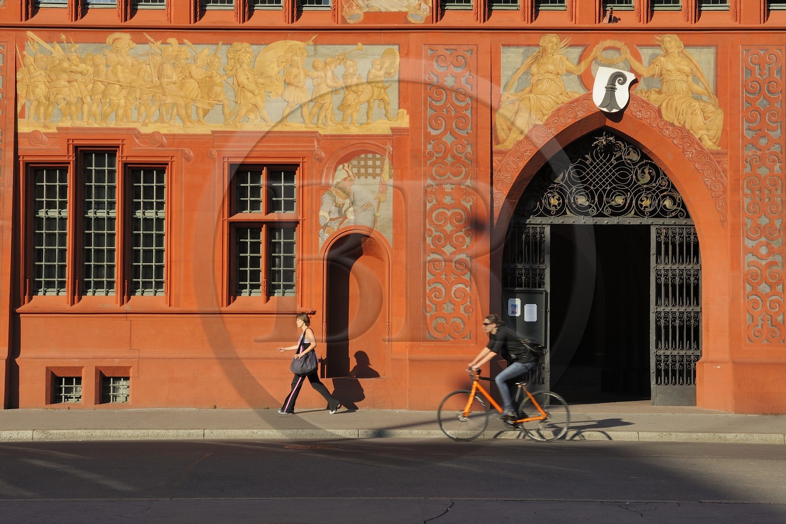 Suisse, Bâle, Marktplatz, l'Hôtel de Ville