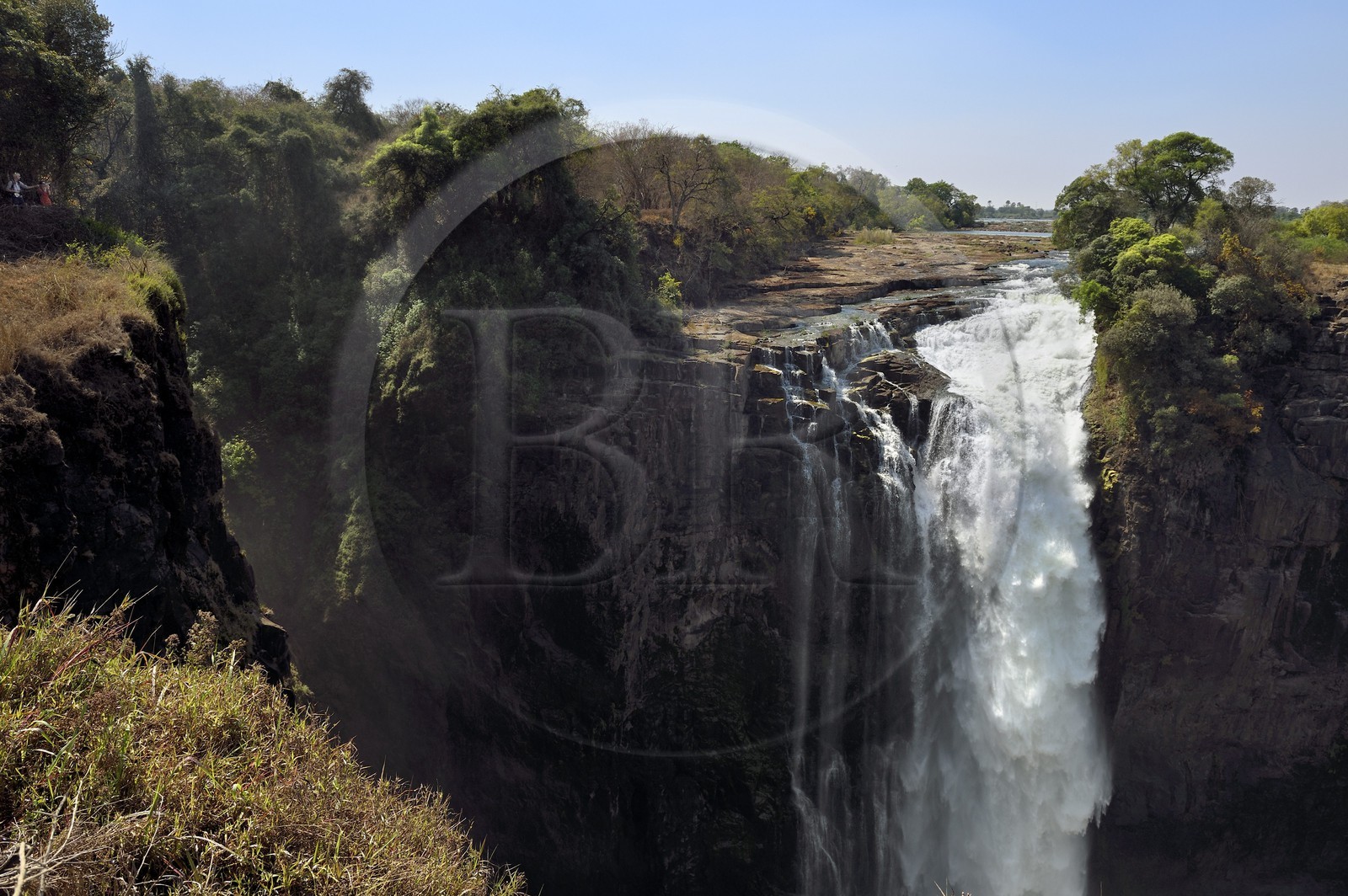 Zimbabwe, Matabeleland North Province,  Zambesi River, the Victoria Falls, listed as World Heritage by UNESCO