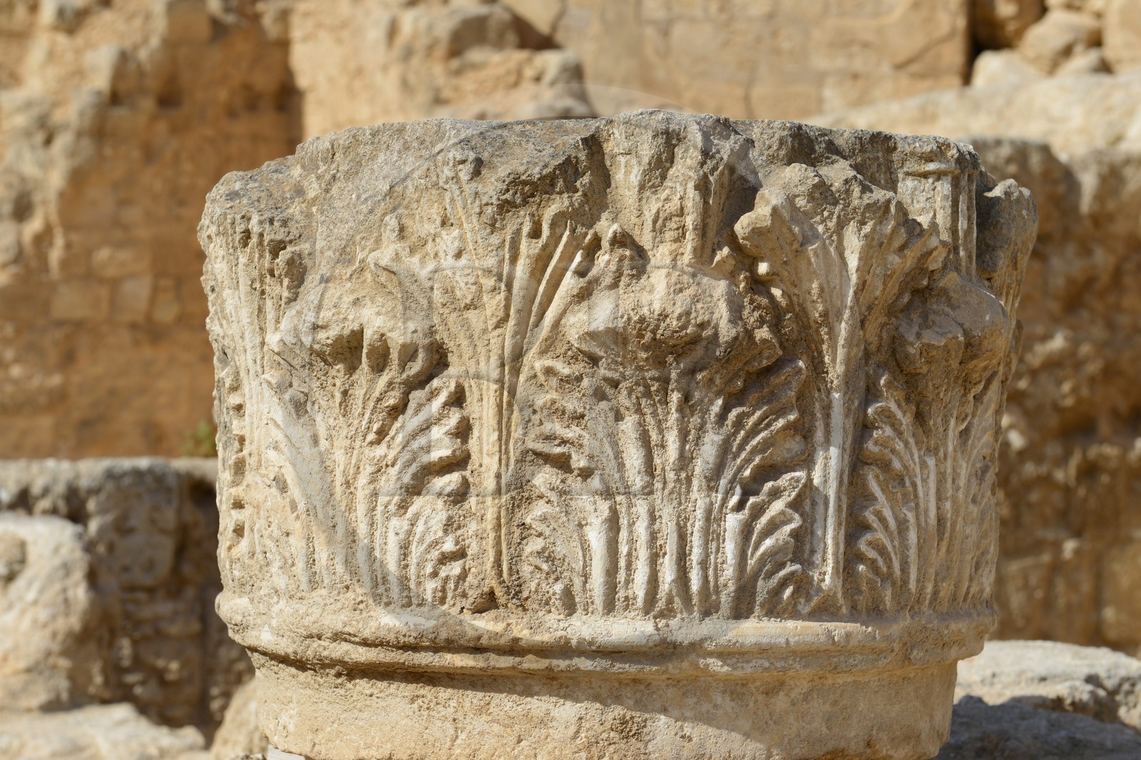 Israel, West Bank, Herodium or Herodion is a volcano-like hill with a truncated cone with a a fortress and palace build by Herod the Great (Herodion National Park)