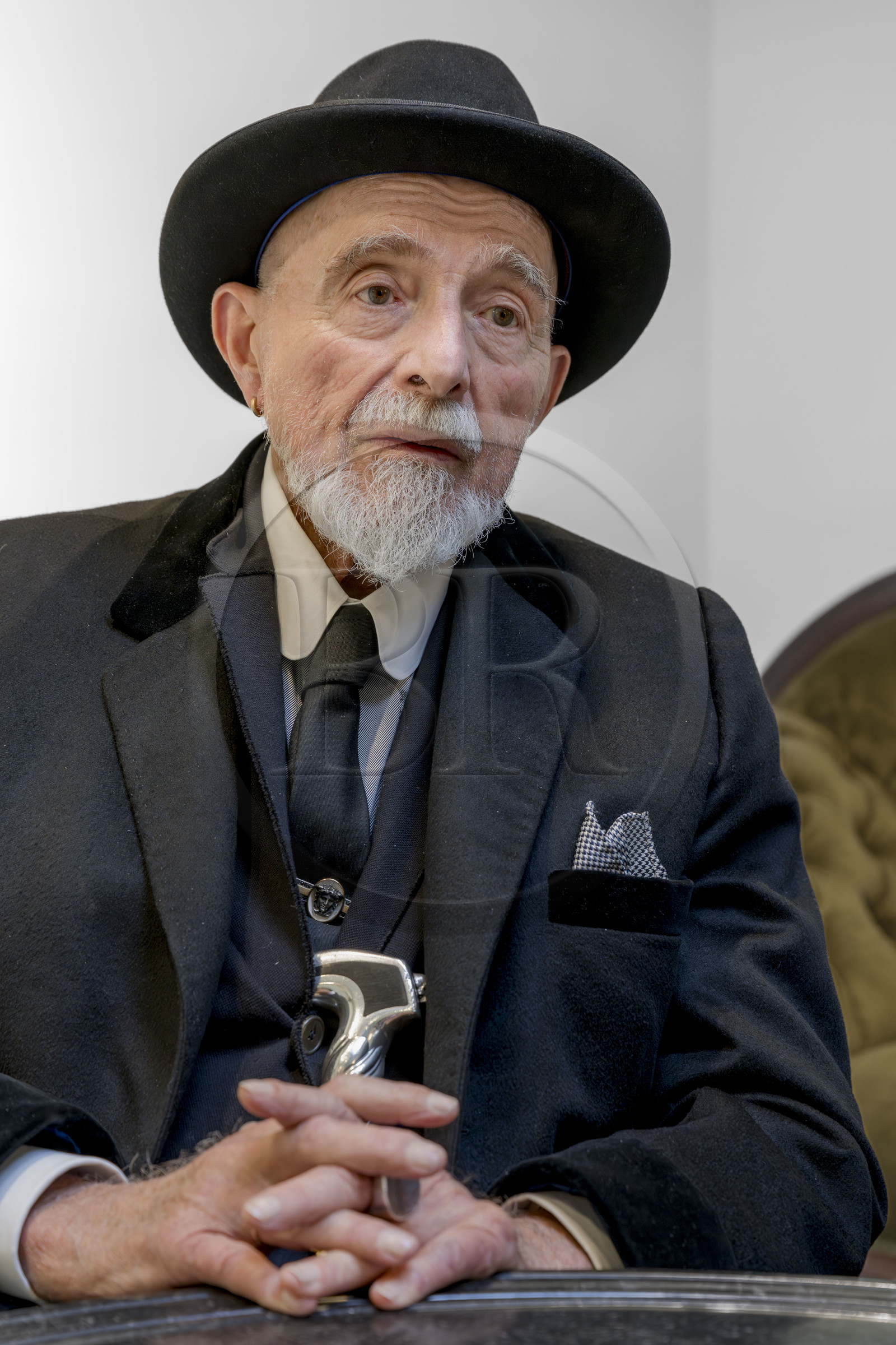 France, Paris (75), Musée Maillol, le peintre et sculpteur allemand Markus Lüpertz lors de son exposition en dialogue avec l'oeuvre d'Aristide Maillol