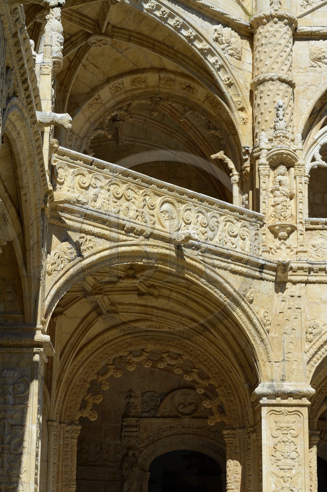 Portugal, Lisbon, Belem, Hieronymites Monastery (Mosteiro dos Jeronimos), listed as World Heritage by UNESCO, the cloister