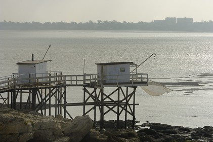 France, Charente-Maritime (17), Royan, carrelets de la  corniche