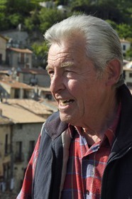 France, Alpes-Maritimes (06), Peille, Jean-Paul Barelli gardien du peillasque, dialecte de la langue d'oc