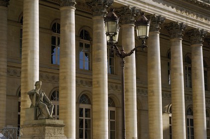 France, Paris (75), le Palais de la Bourse (Palais Brongniart)