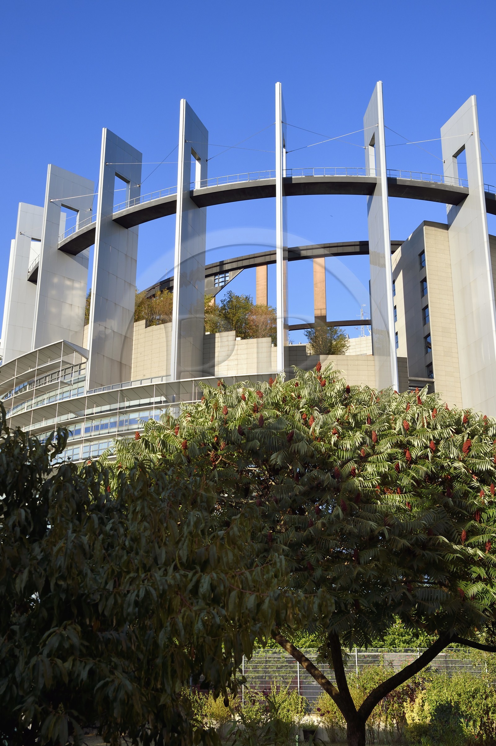 France, Bas Rhin, Strasbourg, European district, the European Parliament, Louise Weiss building, the tower