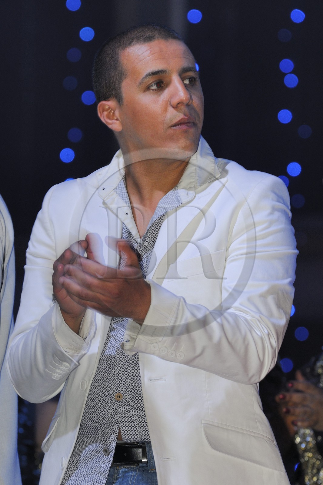 Morocco, Oriental Region, Mediterrania Saidia Seaside Resort, inauguration night of 19 June 2009, the singer Faudel Belloua