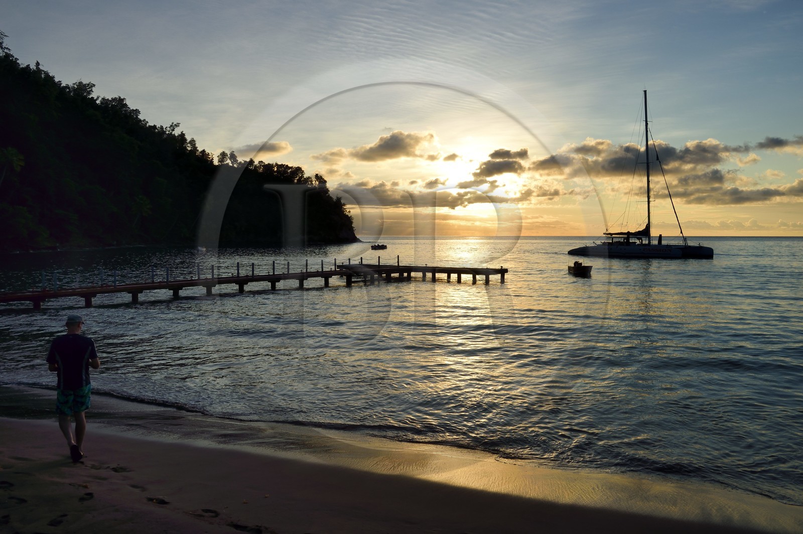 Caraïbes, Ile de la Dominique, Toucari Bay au nord de Portsmouth