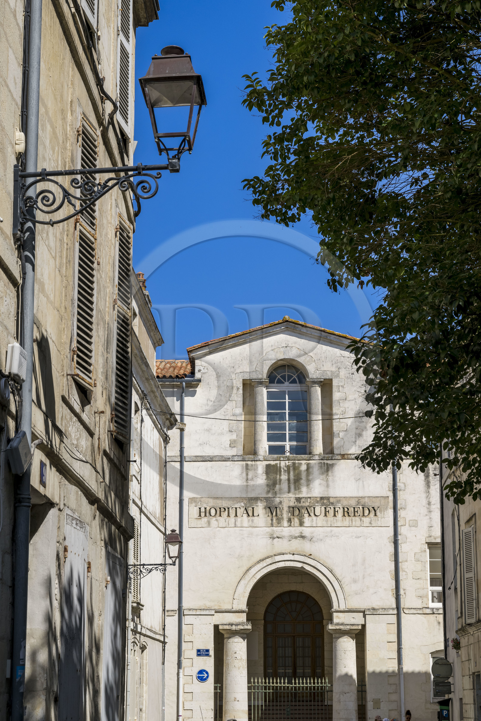 France, Charente-Maritime (17), La Rochelle, l'Hopital d'Auffredy au bout de la rue Nicolas Venette