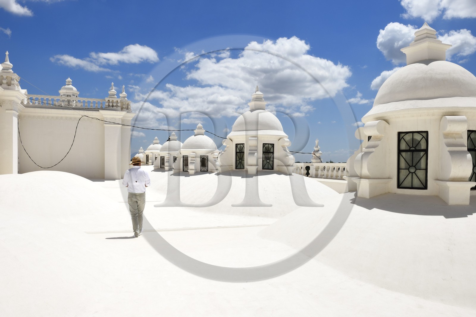 Nicaragua, Leon, le toit de la Cathédrale basilique royale de l'Assomption de la Bienheureuse Vierge Marie (Basilica Catedral de la Asuncion) classée Patrimoine Mondial de l'UNESCO