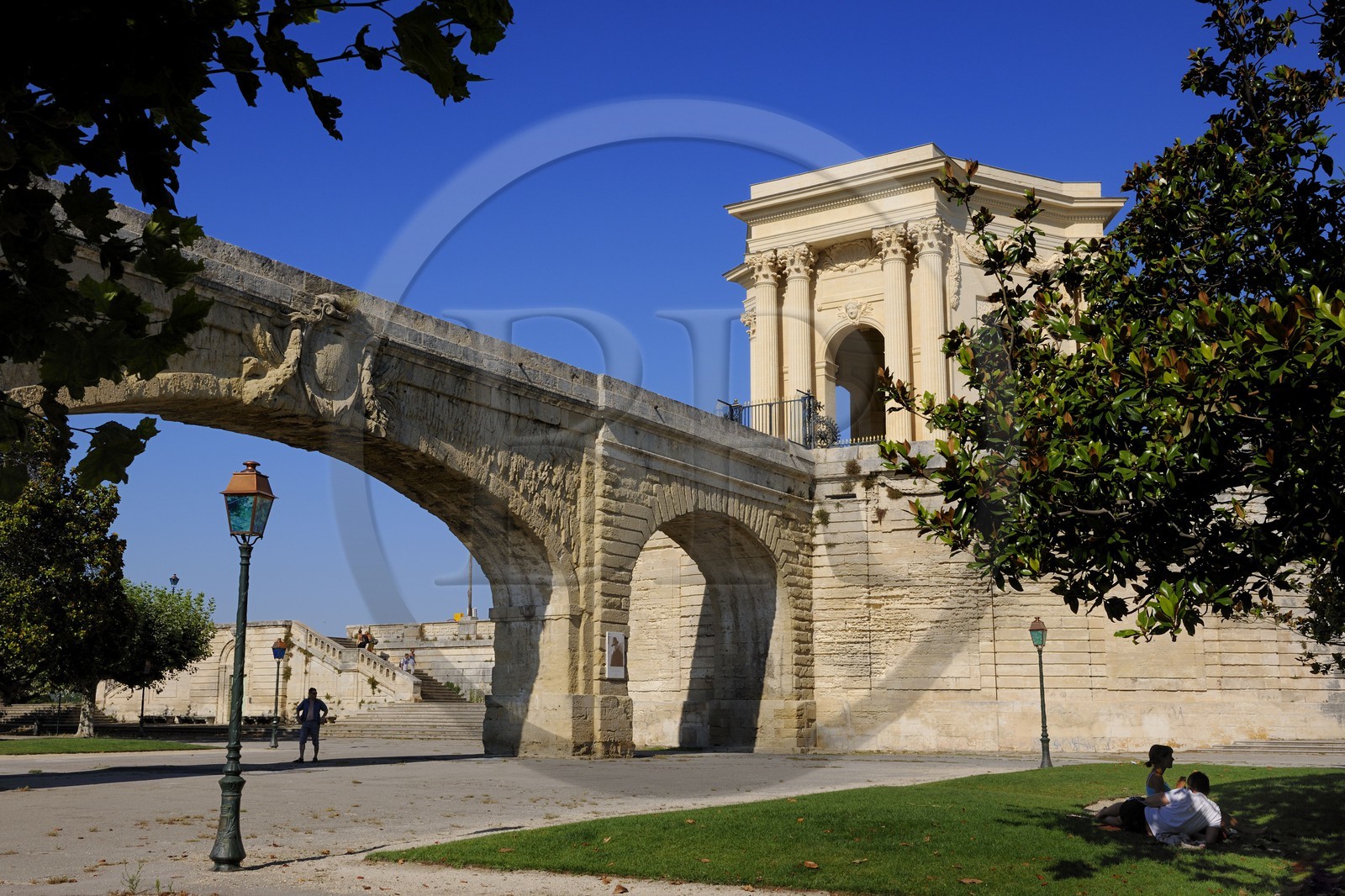 France, Herault, Montpellier, water Tower of the Promenade du Peyrou