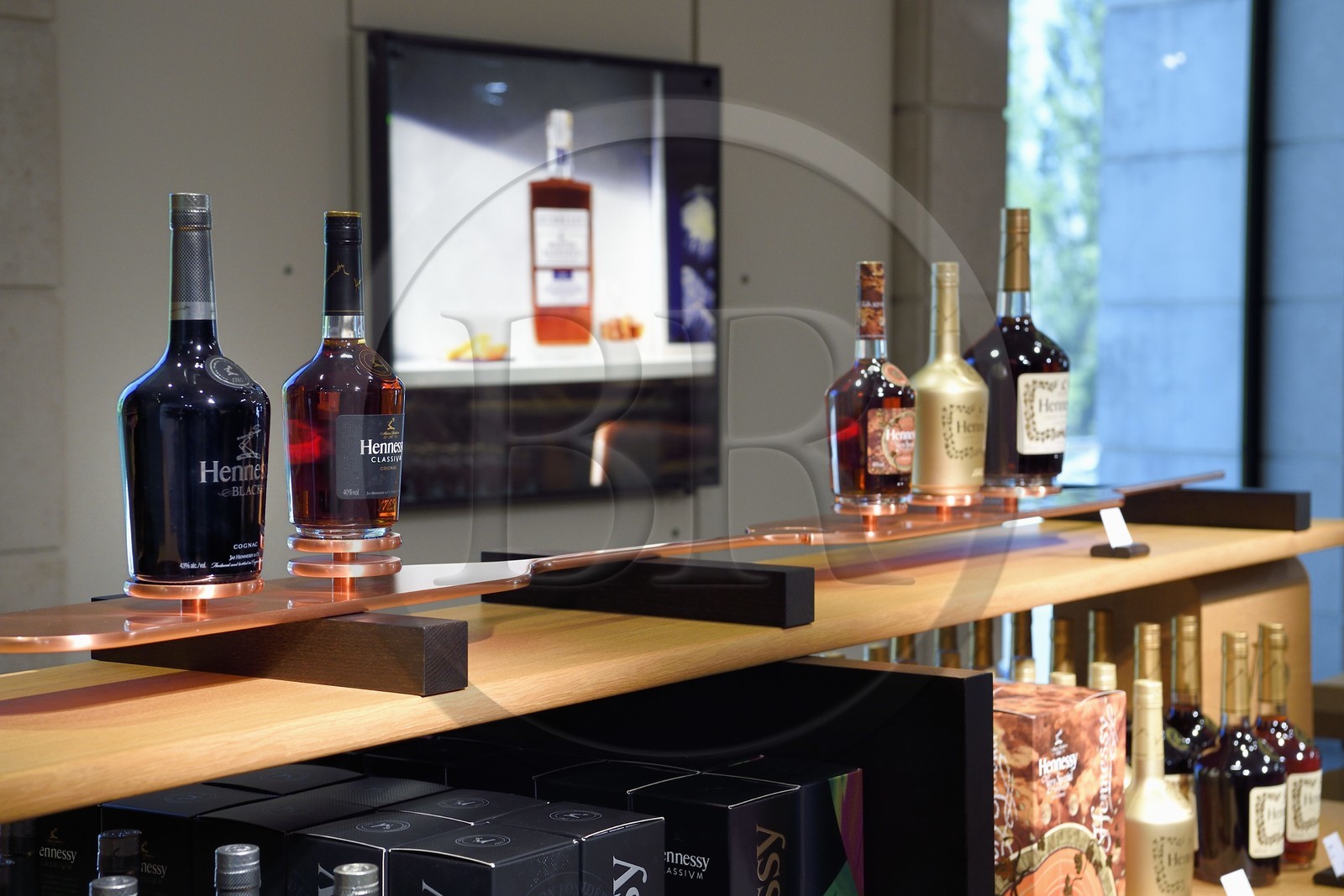 France, Charente, Cognac, the shop at Hennessy cognac house