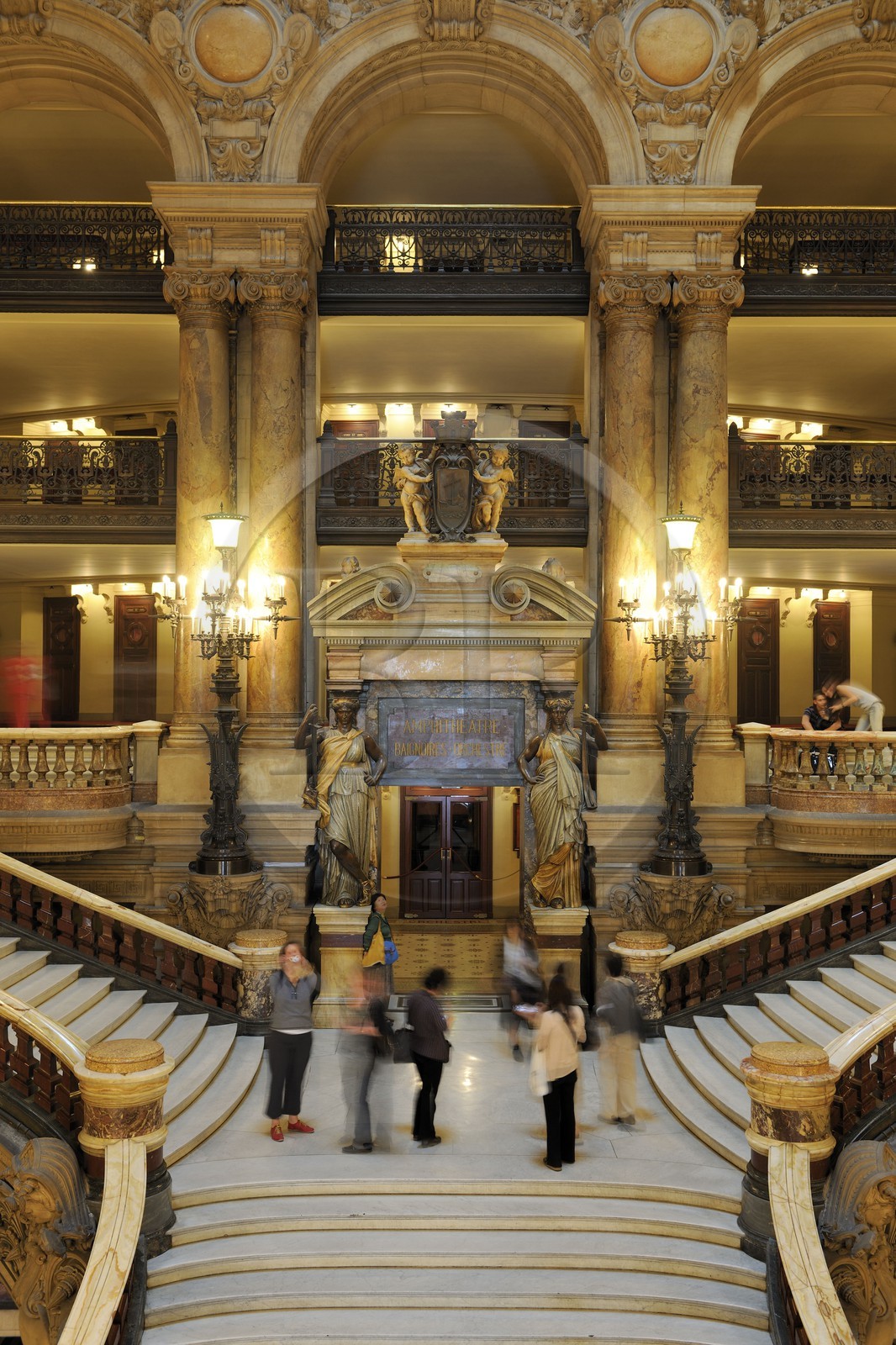 France, Paris (75), l'Opéra Garnier, le Grand Escalier