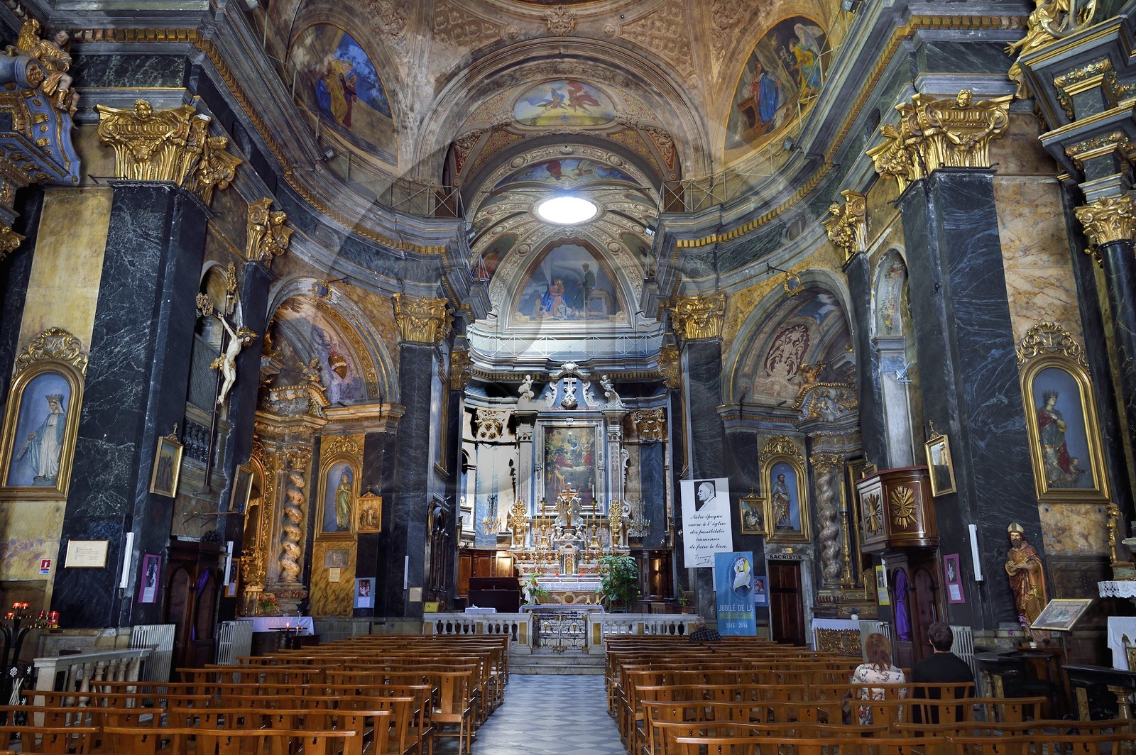 France, Alpes-Maritimes (06), Nice, vieille ville, église Saint-Martin-Saint-Augustin où Garibaldi fut baptisé la 19 juillet 1808