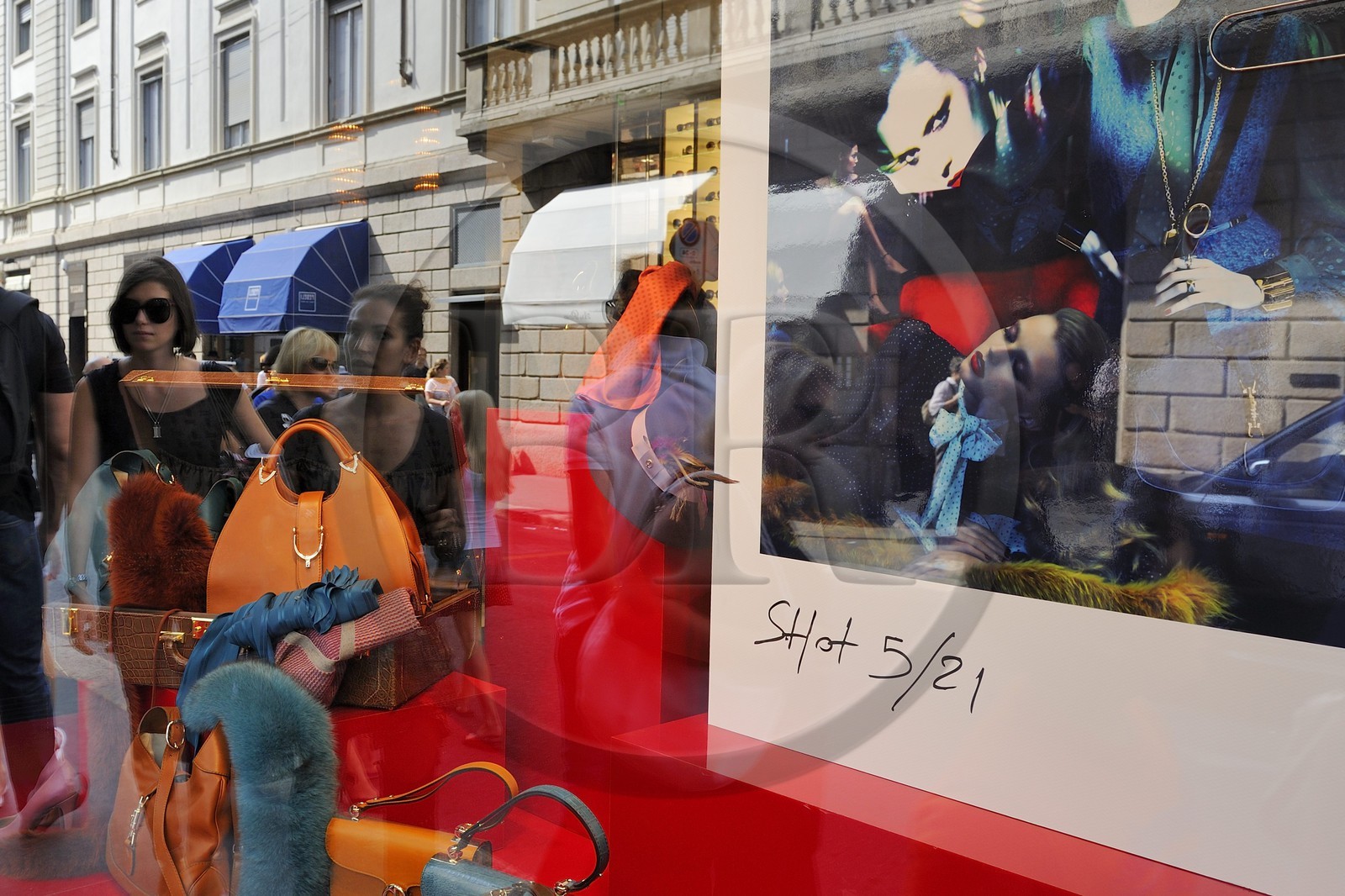 Italie, Lombardie, Milan, Quadrilatère de la mode, boutique de luxe via Monte Napoleone