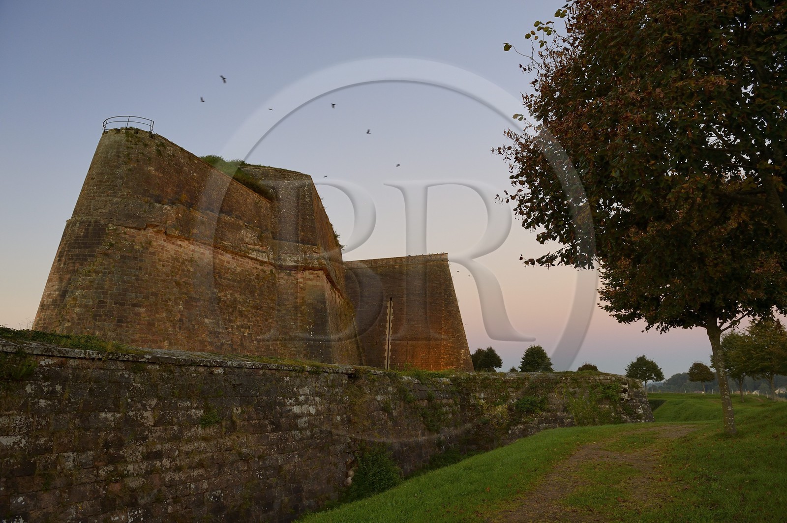 France, Moselle (57), parc régional des Vosges du nord, Bitche, la citadelle fortifiée par Vauban