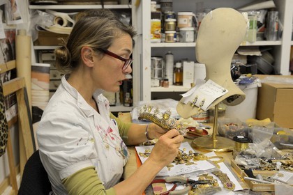 France, Paris (75), Opéra Garnier, les ateliers du costume, l'atelier décoration costume