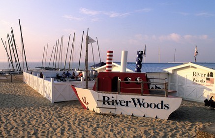 Belgique, Flandre-Occidentale, Knokke-Heist, la plage de Knokke-le-Zoute