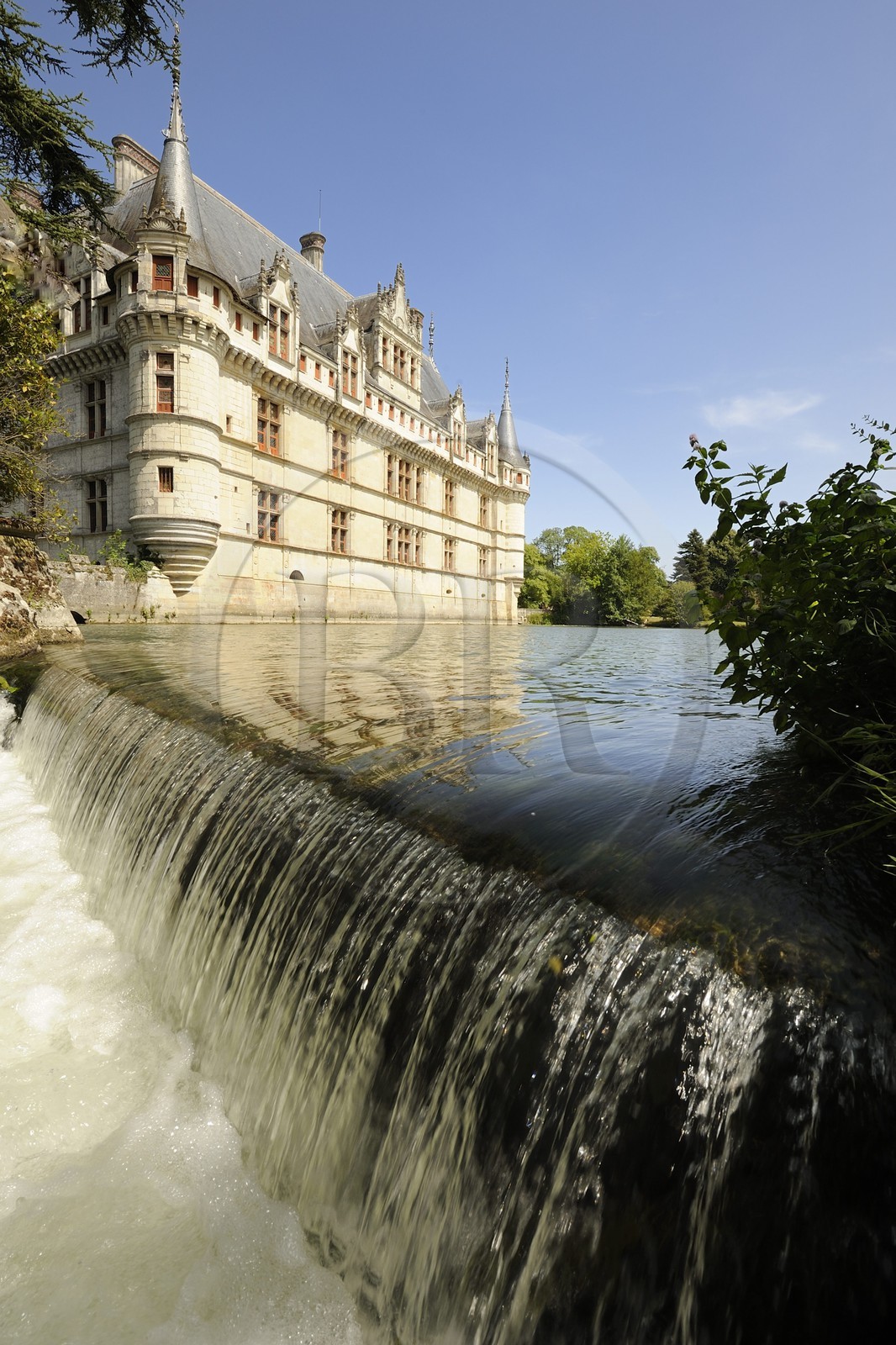 France, Indre-et-Loire (37), Vallée de la Loire classée Patrimoine Mondial de l' UNESCO, château d' Azay-le-Rideau