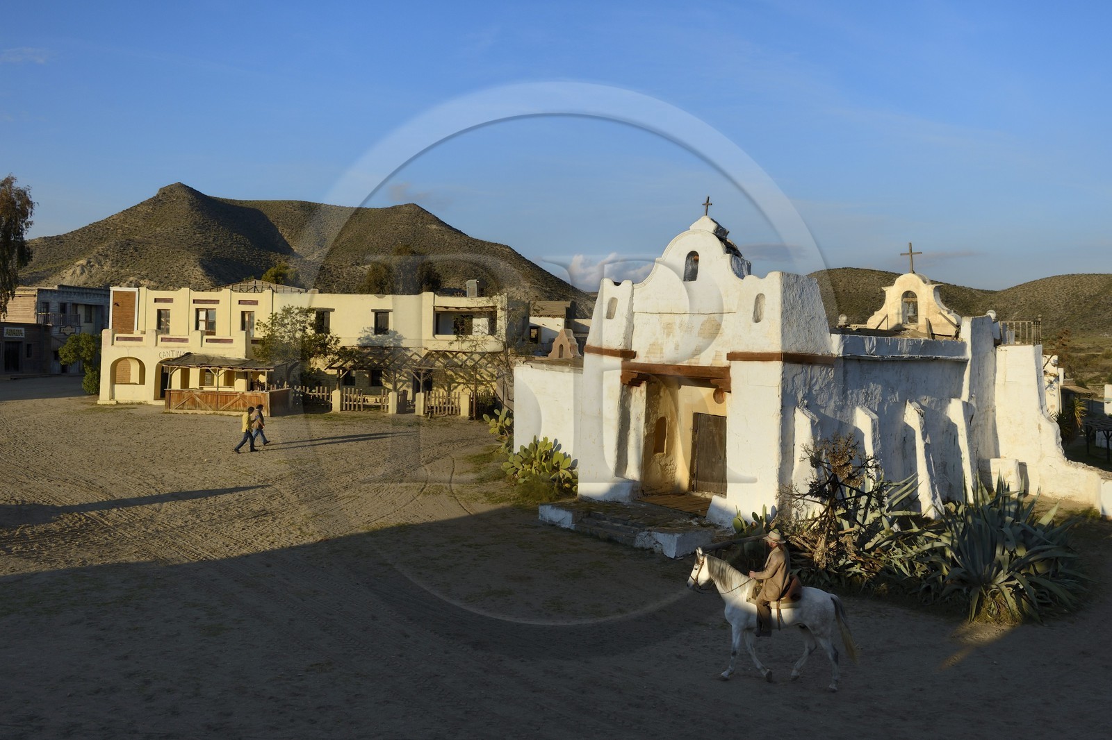 Espagne, Andalousie, province de Almeria, désert de Tabernas, parc d'attraction Fort Bravo Texas Hollywood, c'est ici que fut tourné les 7 Mercenaires de John Sturges mais aussi Les Pétroleuses de Christian-Jaque et Pour Une Poignée de Dollars de Sergio Leone