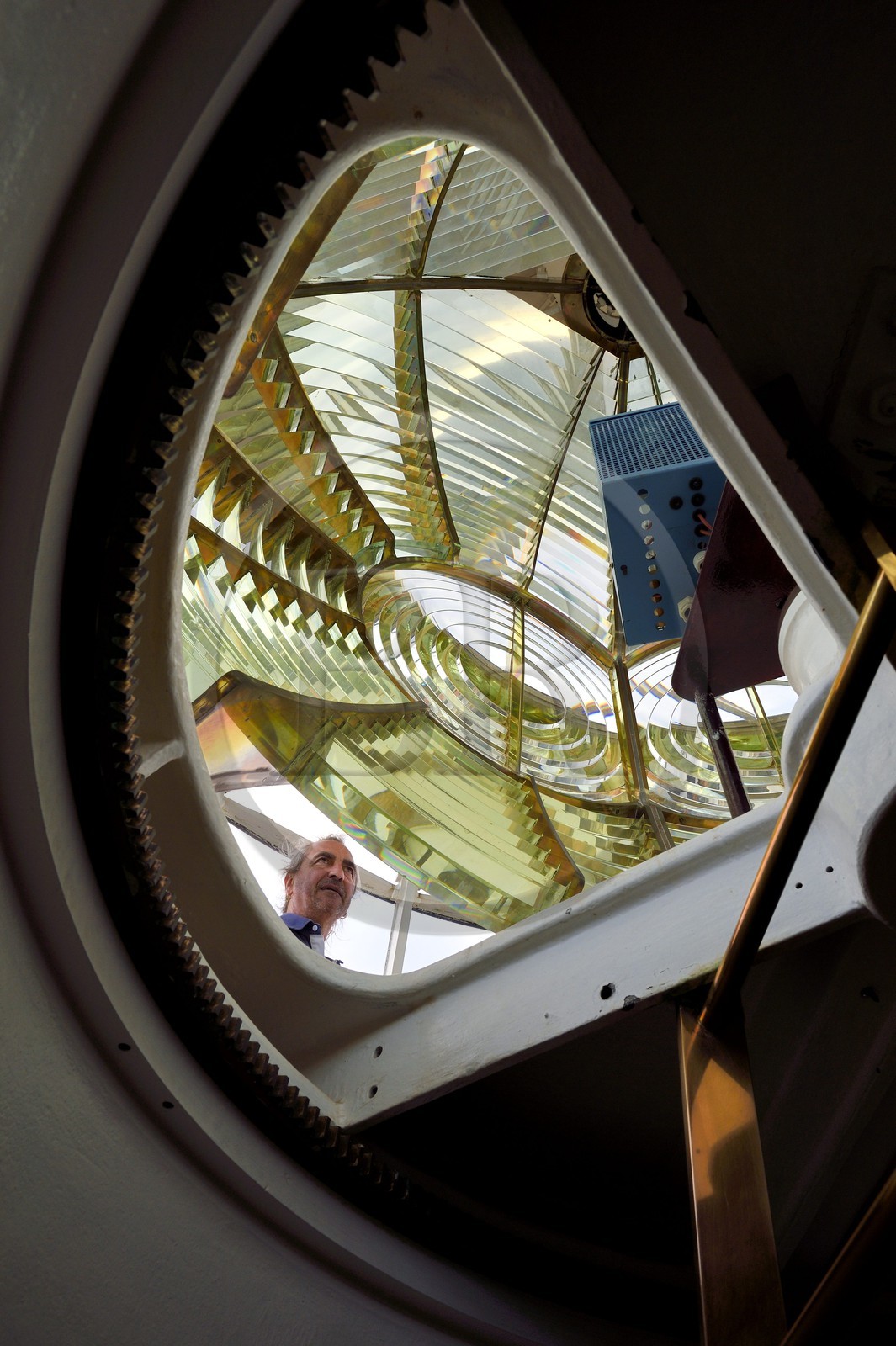 France, Var (83), Iles d'Hyères, parc national de Port Cros, Ile de Porquerolles, Emmanuel Rapenne est le gardien de phare de Porquerolles