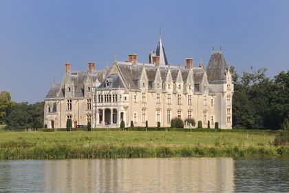 France, Loire-Atlantique (44), Nantes, château de la Gascherie au bord de la rivière Erdre