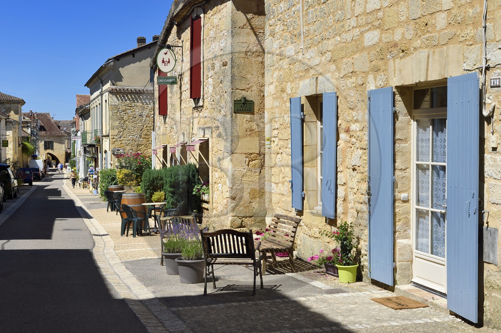 France, Dordogne (24), Périgord Pourpre, Beaumont-du-Périgord, rue Foussal