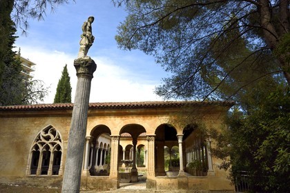 France, Alpes-Maritimes (06), Nice, colline de Fabron, Abbaye de Roseland, ancien cloitre de l'église de la Daurade à Toulouse