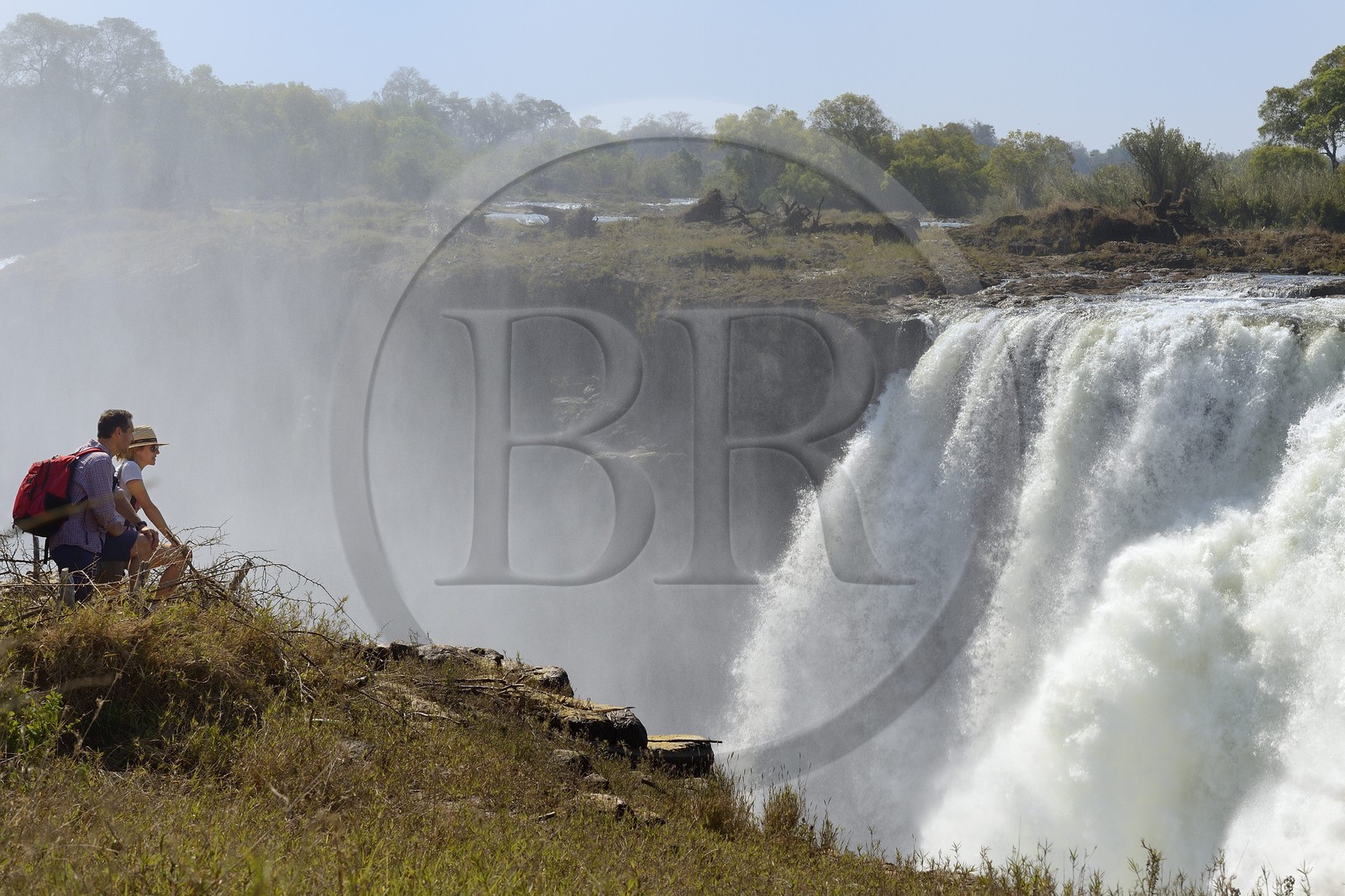 Zimbabwe, Matabeleland North Province,  Zambesi River, the Victoria Falls, listed as World Heritage by UNESCO