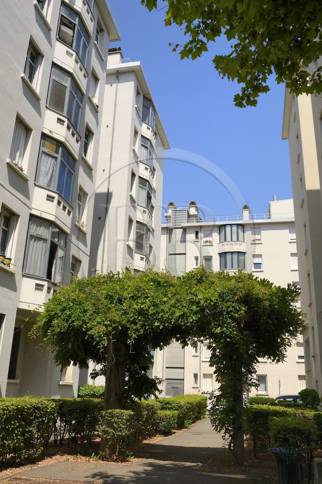 France, Rhône (69), Lyon, le musée urbain Tony-Garnier dans le quartier populaire des États-Unis