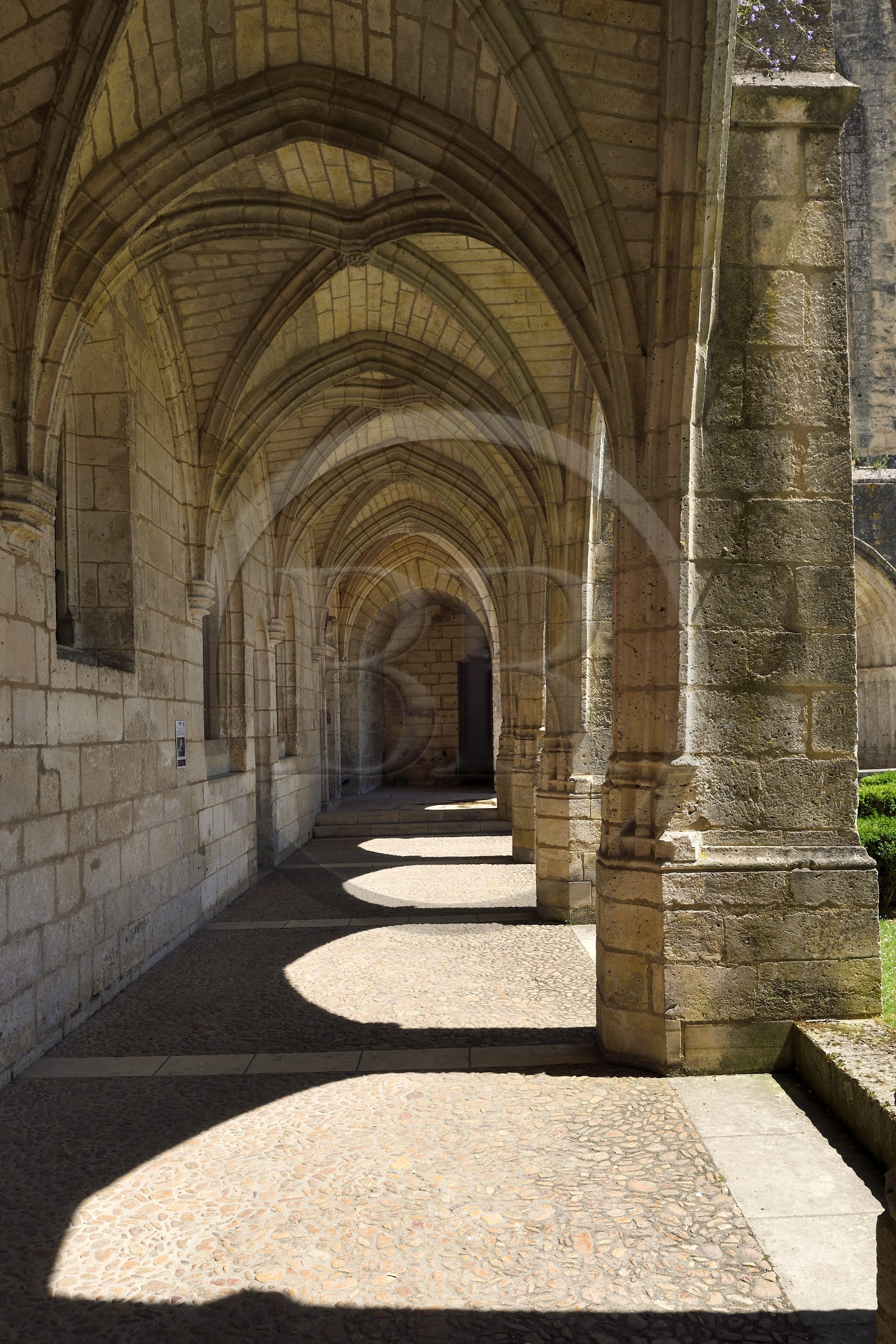 France, Dordogne, Brantome, former cloister of Saint Pierre benedictine abbey